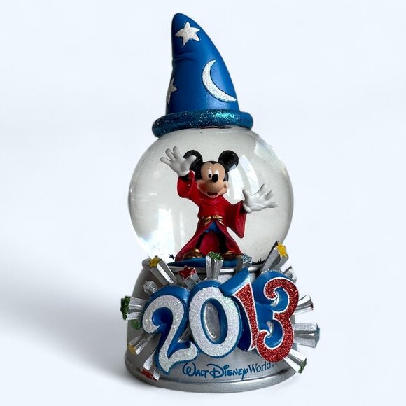 Disney Park Mickey Sorcerer Marlin Fantasia Snow Globe 2013 - Picture 1 of 2
